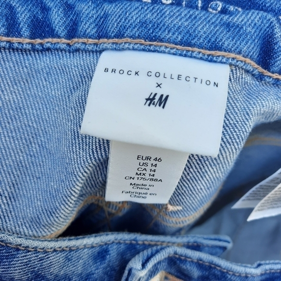 🌟 Brock Collection × H&M High Waist Ankle Jeans NWT size 14 - Picture 8 of 10